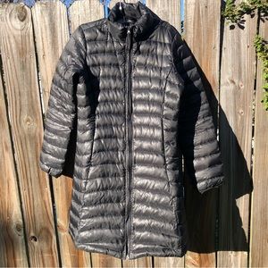 CB Sports Black Down Puffer Long Packable coat/Jacket S